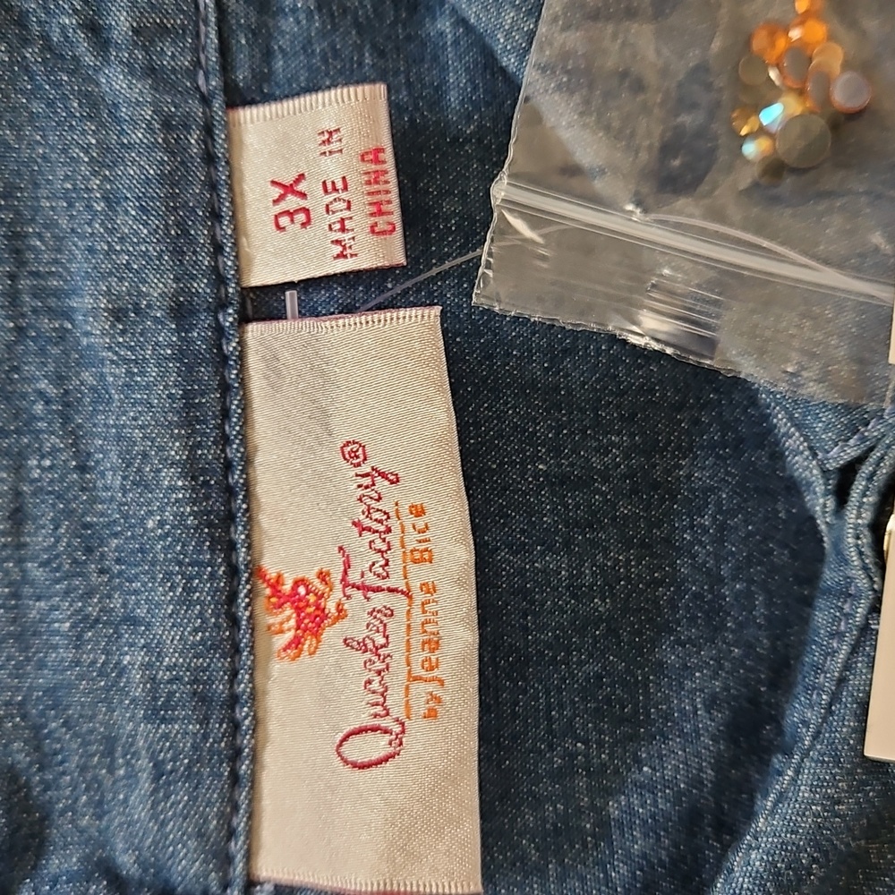 NWT Quacker Factory Fall Sparkiling Pumpkin Top, Tunic Size 3X - Picture 5 of 13